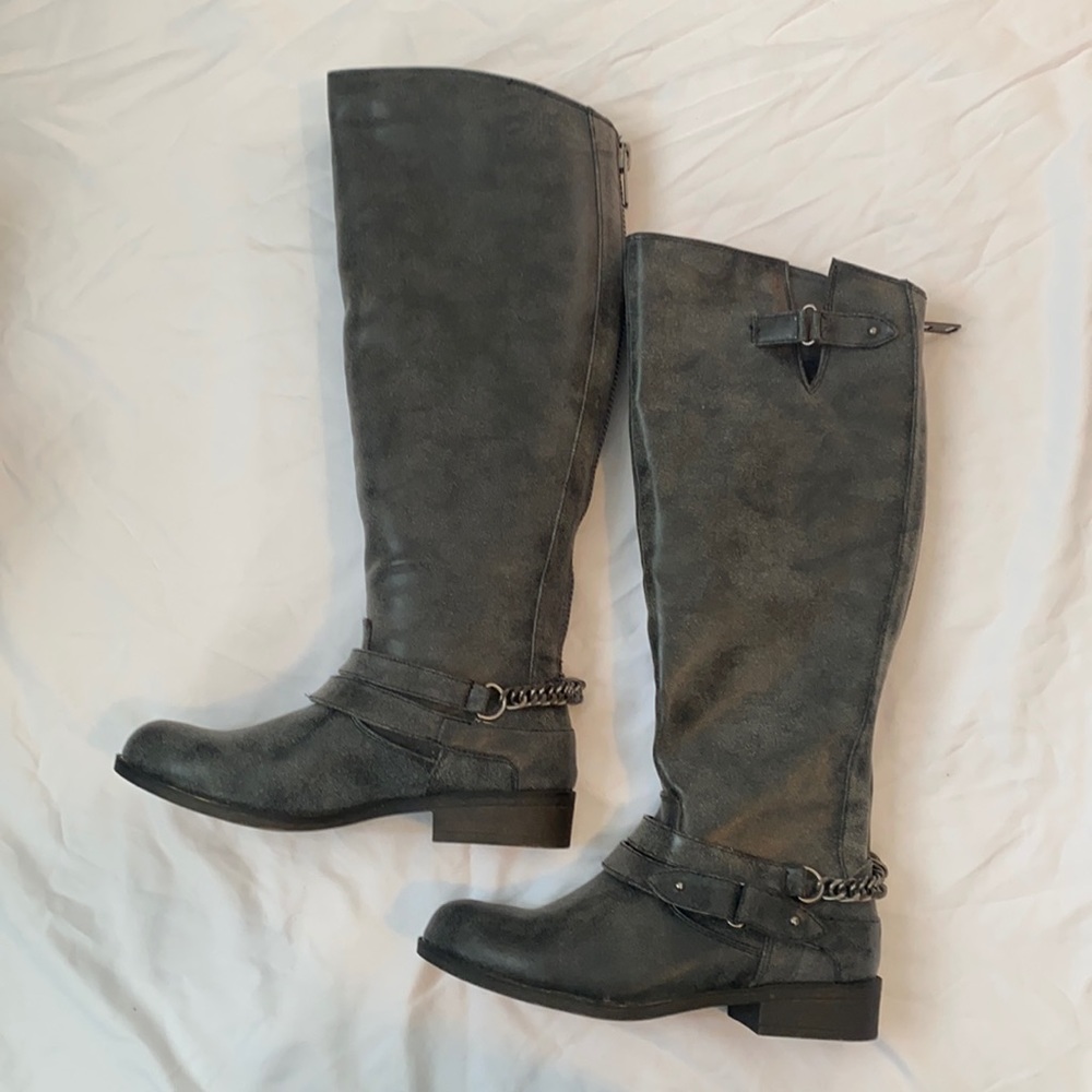 Madden girl grey boots